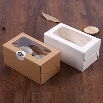  6 mini cup cake bakery paper box	