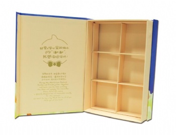 Moon cake magnetic closure cardboard box with dividers