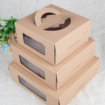  Kraft Paper Birthday Bakery Cake Box	