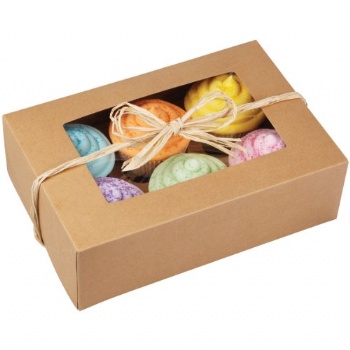 Cake paper packaging box with window