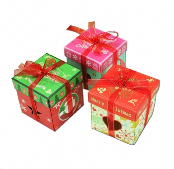 Ivory Christmas Cupcake paper box