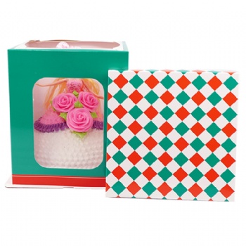  Christmas Cupcake Cardboard Rigid paper box	