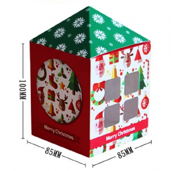  House Shape Decorative Christmas Gift Cake Box	