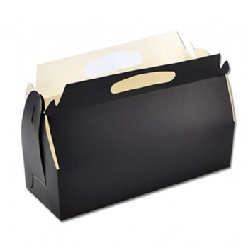 Black card paper swill roll cake box