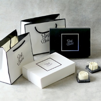  Moon cake packaging box with paper bag set	