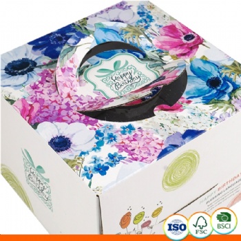  Paper Cake Box With Handle	