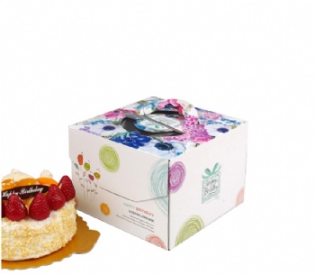  Paper Cake Box With Handle	