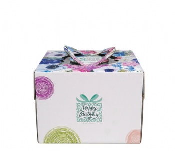  Paper Cake Box With Handle	