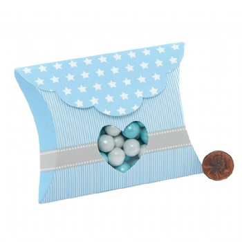  Pillow Shape Candy Paper Box With Window	