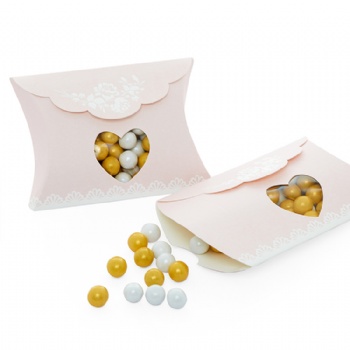  Pillow Shape Candy Paper Box With Window	