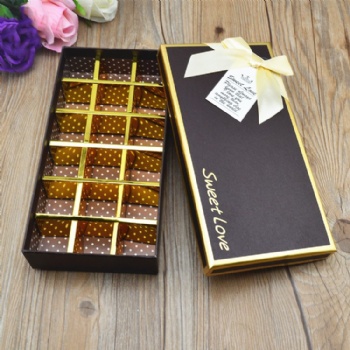 Chocolate Candy Paper Box with Insert Tray