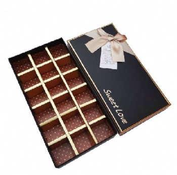  Chocolate Candy Paper Box with Insert Tray	