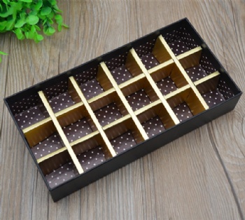  Chocolate Candy Paper Box with Insert Tray	