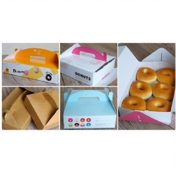  Donut Paper Box With Handle	