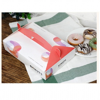  Donut Paper Box With Handle	