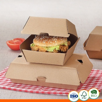  300g Food Grade Coated Paper Hamburger Box	