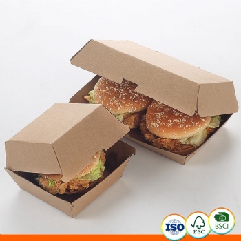  300g Food Grade Coated Paper Hamburger Box	