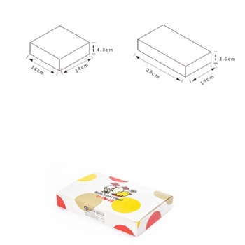  350g ivory paper board egg tart pastry paper box	