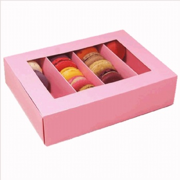  12pcs Kraft Paper Macaroon Packaging Box	