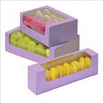  12pcs Kraft Paper Macaroon Packaging Box	