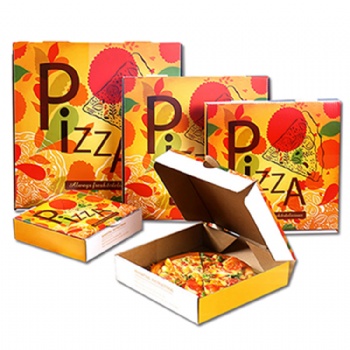  Kraft Paperboard Printed Pizza Box	