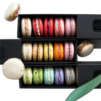  Macaroon Gift Boxes Set With Clear Window	