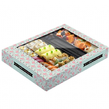 Sushi Take Away Box with Clear Window