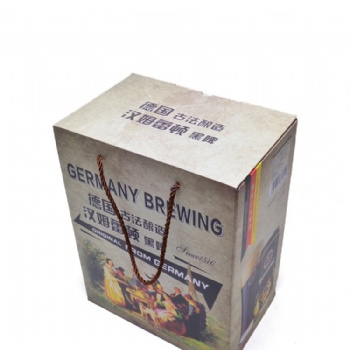  Corrugated Carton Box with Rope For Wine	