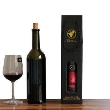  2 Bottles Of Wine corrugated Box With Window	