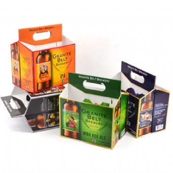  Printed Wine Corrugated carrier Box	