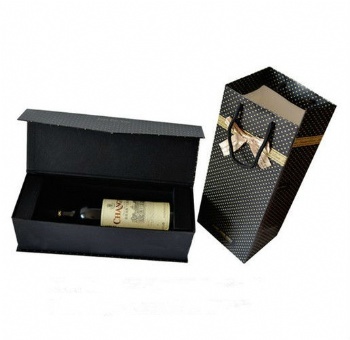 Magnetic Closure Rigid Box For Wine Packaging