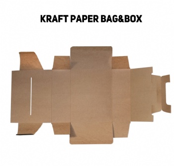  Brown Kraft Take Away Food Packaging Box	