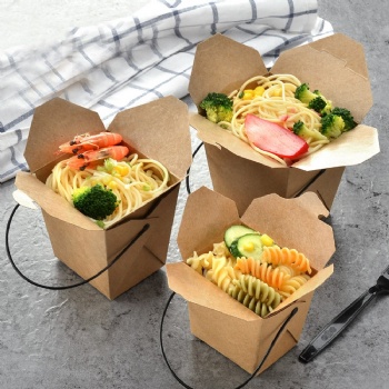  Noodle Kraft Paper Take Away Box	