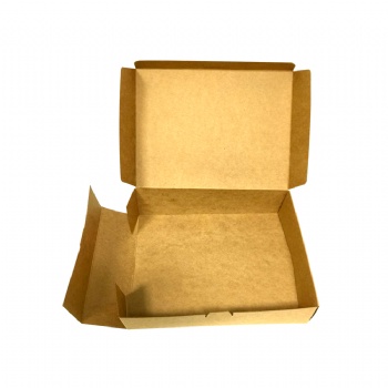  Flap Style Brown Kraft Paper Desert Box	