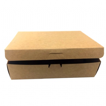  Flap Style Brown Kraft Paper Desert Box	