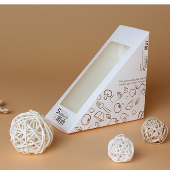 Ivory Board Sandwich Paper Display Box