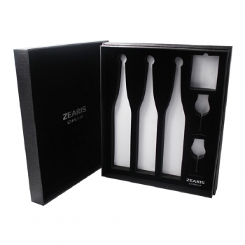  Luxury Black Paperboard Wine Box	