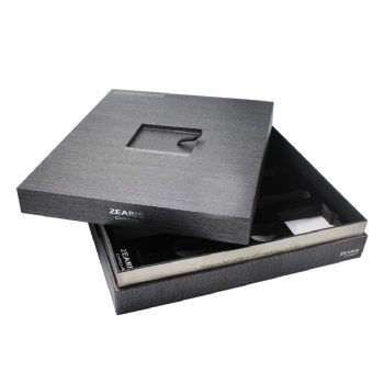  Luxury Black Paperboard Wine Box	