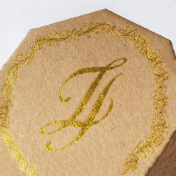  Kraft Paper Hot Stamp Gift Box	