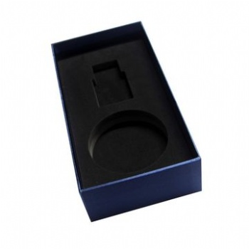  rigid box with foam or sponge insert	