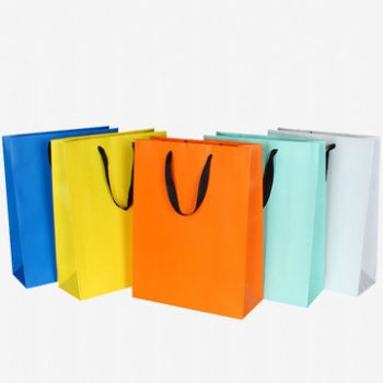 Color Gift Bags With Cotton Handles